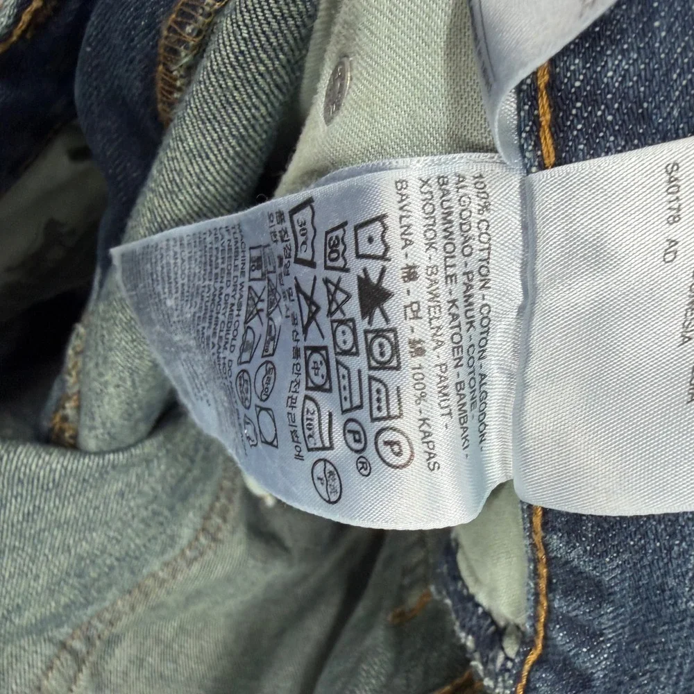 Levis 559 Relaxed Straight Jeans Mens 38x32 Blue Medium Wash‎ Baggy Denim Pants